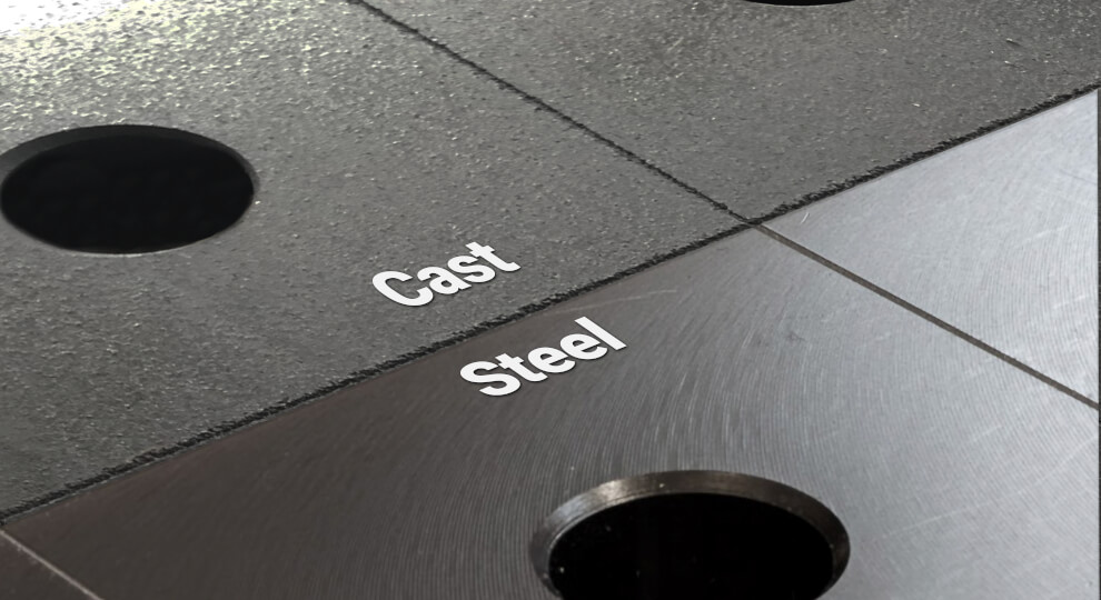 Welding Tables Australia CAST vs STEEL BIG Writing